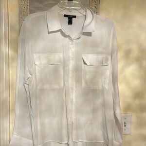 Forever 21 White Blouse